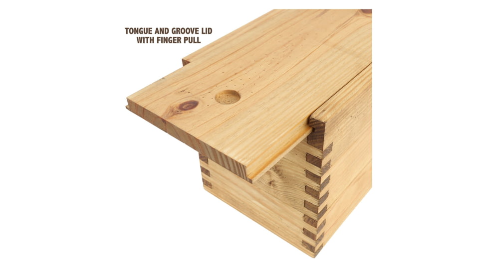 Sheffield Standard Pine Craft Box, Alligator Design, Brown, 12650-5