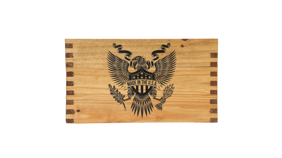 Sheffield Standard Pine Craft Box, Crest Design, Brown, 12650-6