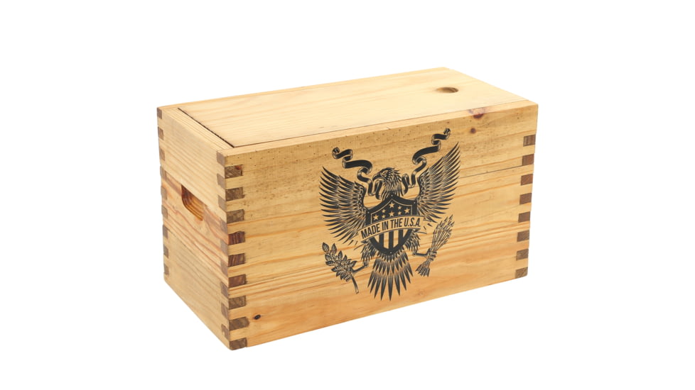 Sheffield Standard Pine Craft Box, Crest Design, Brown, 12650-6