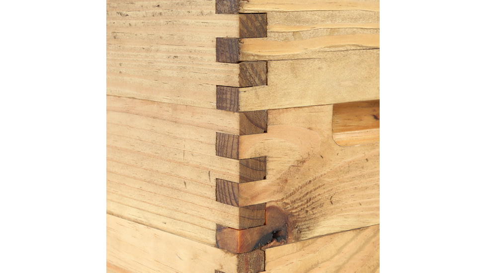 Sheffield Standard Pine Craft Box, Wolf Design, Brown, 12650-2