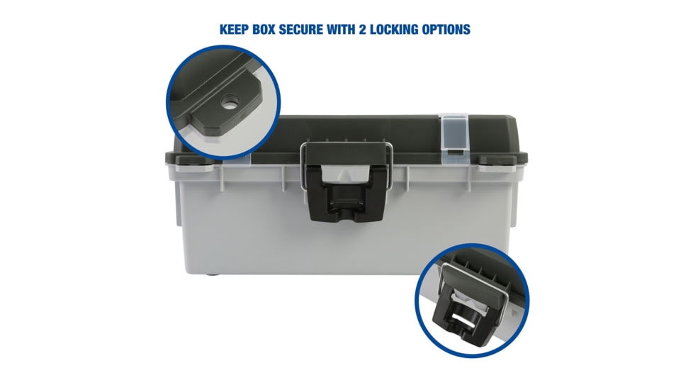 Sheffield Tackle Box, 13in, Green, Gray, 12670