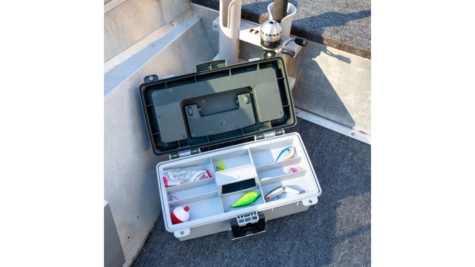 Sheffield Tackle Box, 13in, Green, Gray, 12670