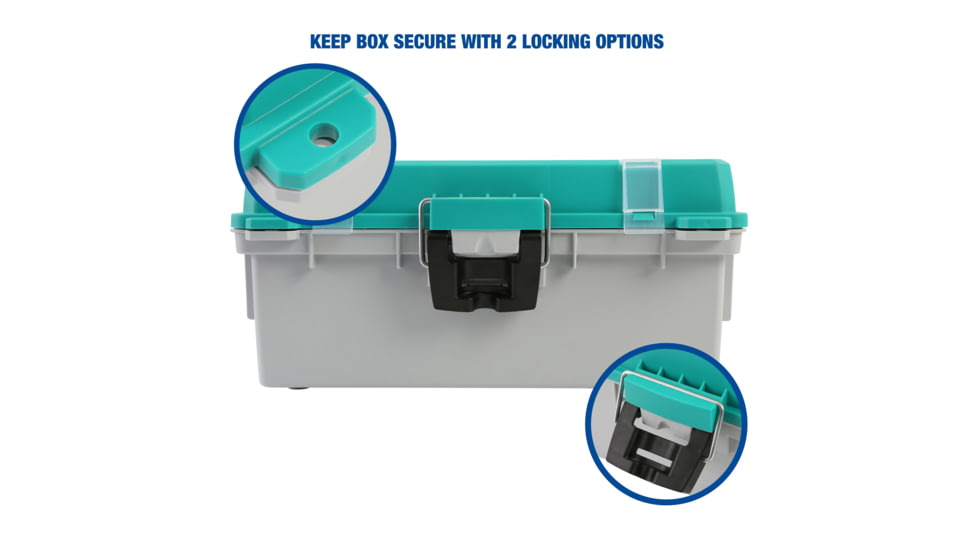 Sheffield Tackle Box, 13in, Teal, Gray, 12671