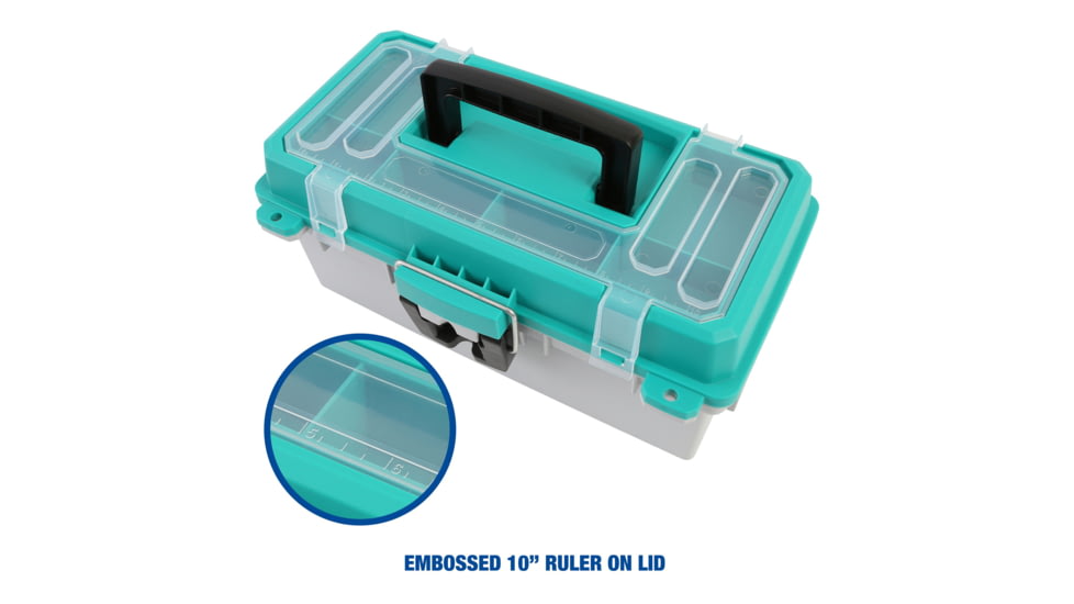Sheffield Tackle Box, 13in, Teal, Gray, 12671