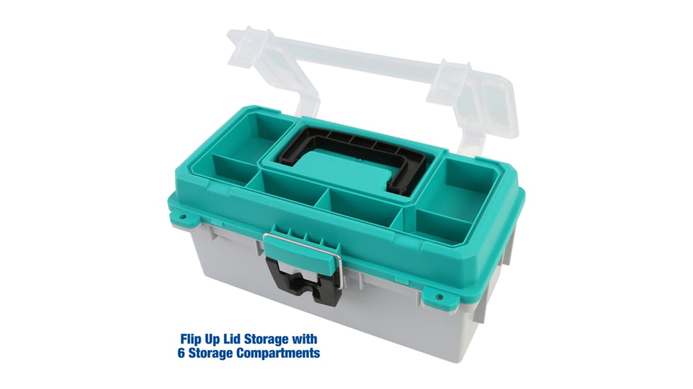 Sheffield Tackle Box, 13in, Teal, Gray, 12671