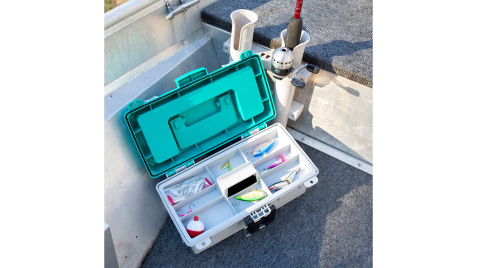 Sheffield Tackle Box, 13in, Teal, Gray, 12671