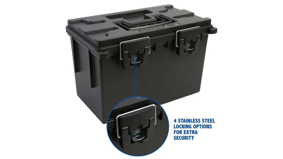 Sheffield XL Field Box, Black, 12700