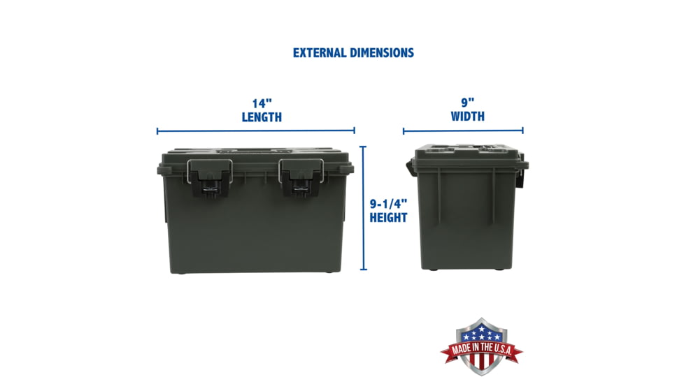 Sheffield XL Field Box, Olive Drab Green, 12710