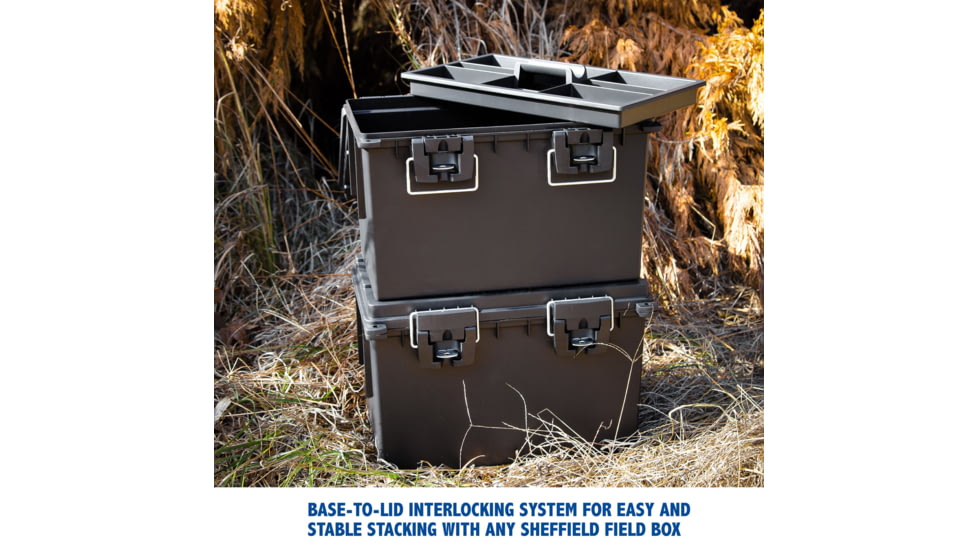 Sheffield XL Field Box w/ Tray, Black, 12701
