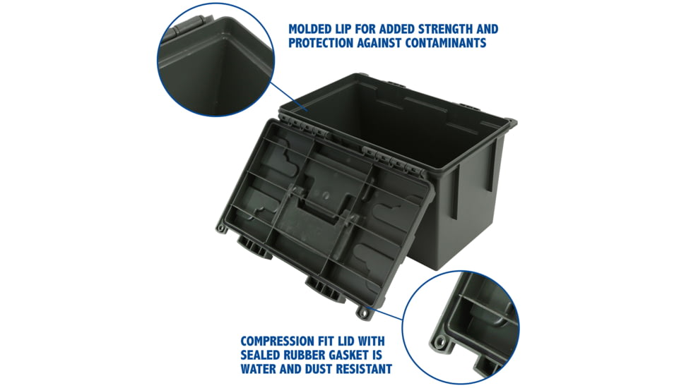 Sheffield XL Field Box w/ Tray, Olive Drab Green, 12712