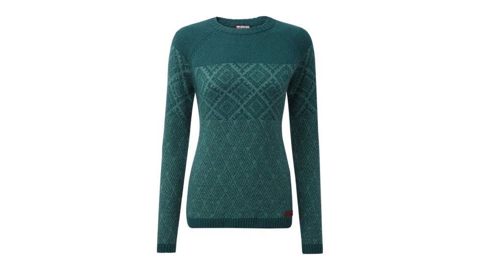 Sherpa Amdo Crew Sweater - Womens, Rathna Green, Extra Small, SW6114-RATHNA GREEN-XS