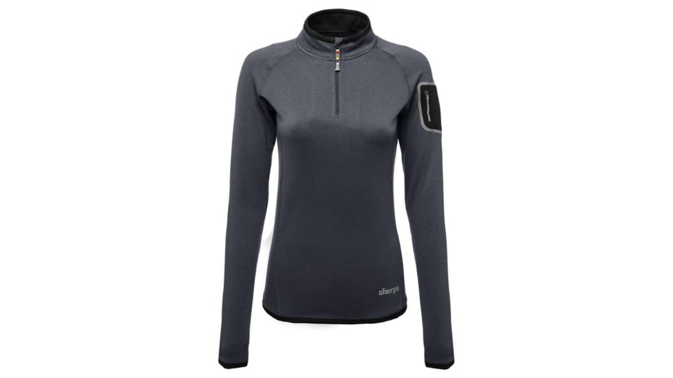 Sherpa Dikila 1/4 Zip Long Sleeve - Women's-Kharani/Black-Large