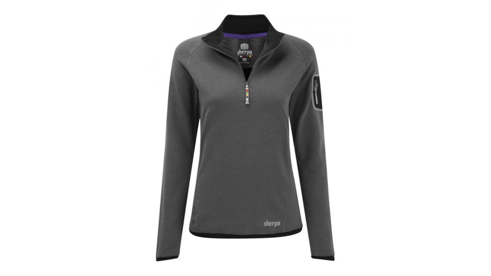 Sherpa Dikila 1/4 Zip Long Sleeve - Women's-Kharani/Black-X-Small