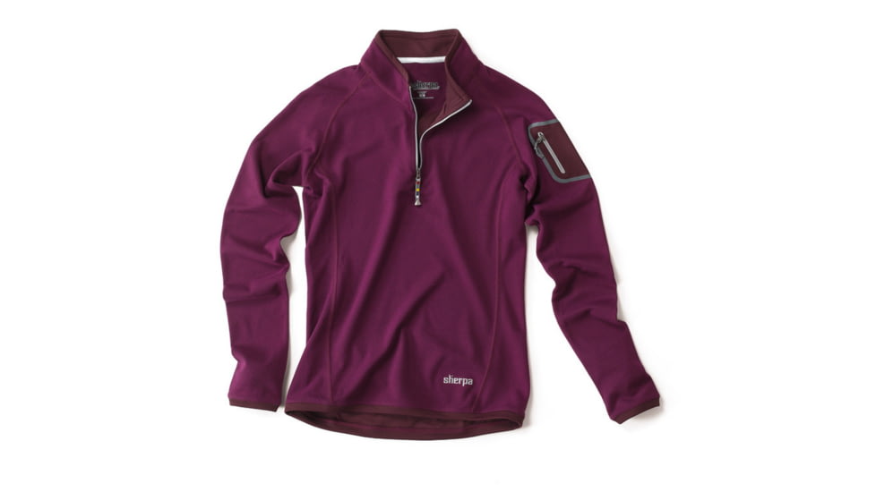Sherpa Dikila 1/4 Zip Long Sleeve - Women's-X-Large-Aru/Ani Red