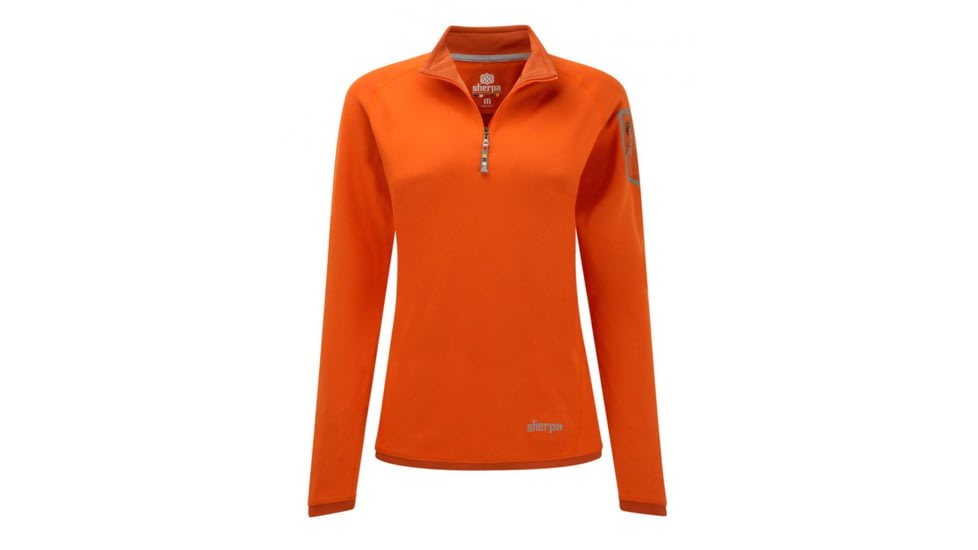 Sherpa Dikila 1/4 Zip Long Sleeve - Women's-X-Large-Tihar Orange
