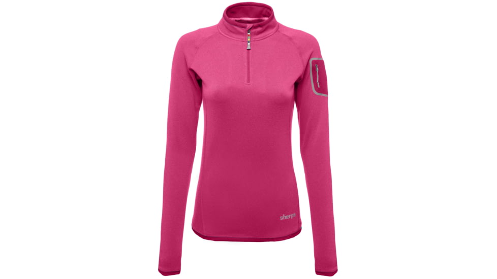 Dikila 1/4 Zip Long Sleeve - Womens-Tika Pink-X-Small
