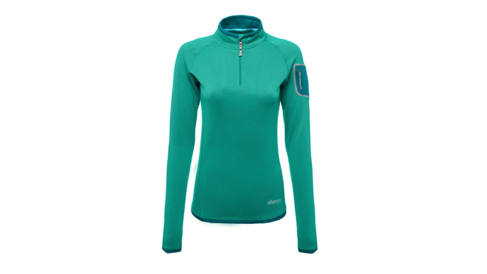 Dikila 1/4 Zip Long Sleeve - Womens-Yuu Blue-X-Small