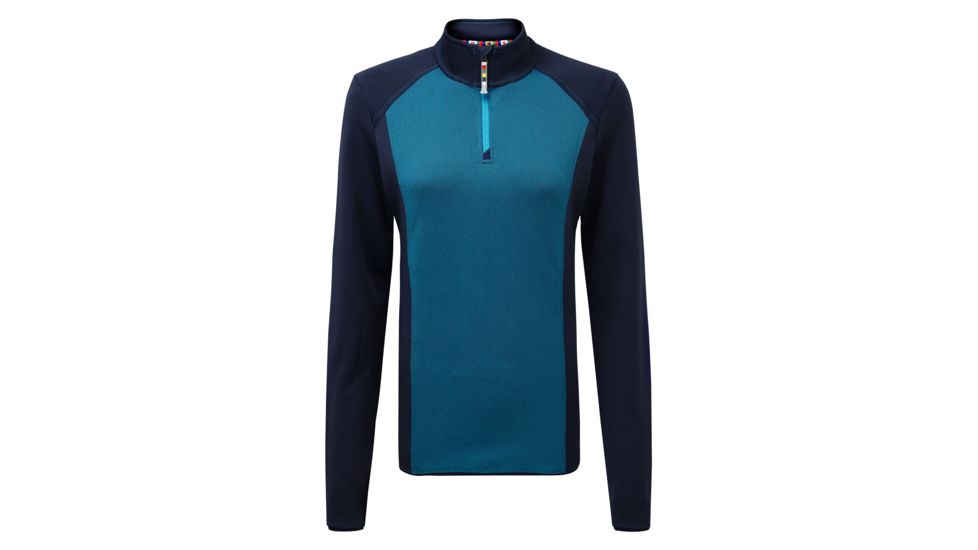 Sherpa Dikila Zip Tee - Womens, Blue Tara, Medium, SW3128-BLUE TARA-M