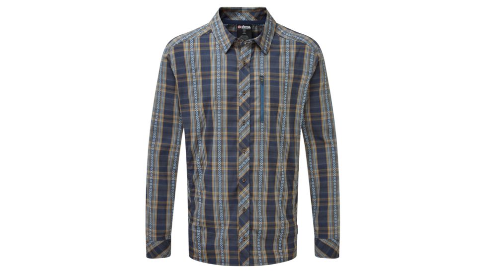 Sherpa Gokyo Long Sleeve Shirt - Mens, Samudra, Large SM3130-SAMUDRA-L