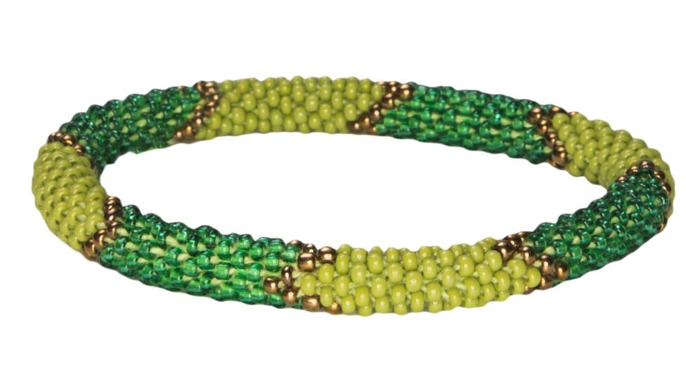 Sherpa Mayalu Ikat Roll On Bracelet - Womens, Gokarna Green, One Size KH1190-GOKARNA GREEN-1SZ