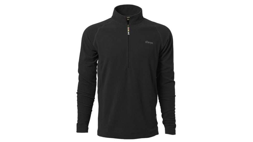 Sherpa Namche Zip Tee - Men's-Black-XX-Large