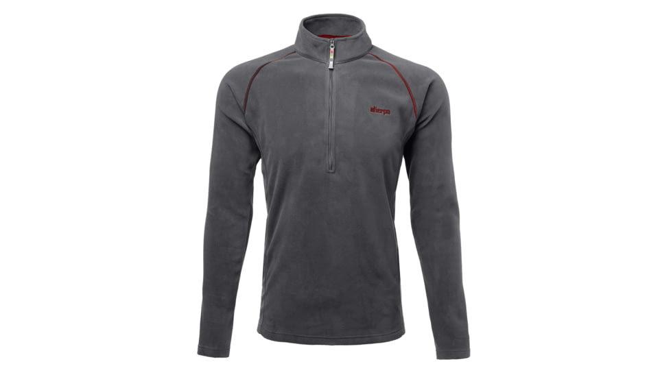 Sherpa Namche Zip Tee - Men's-Monsoon Grey-X-Large