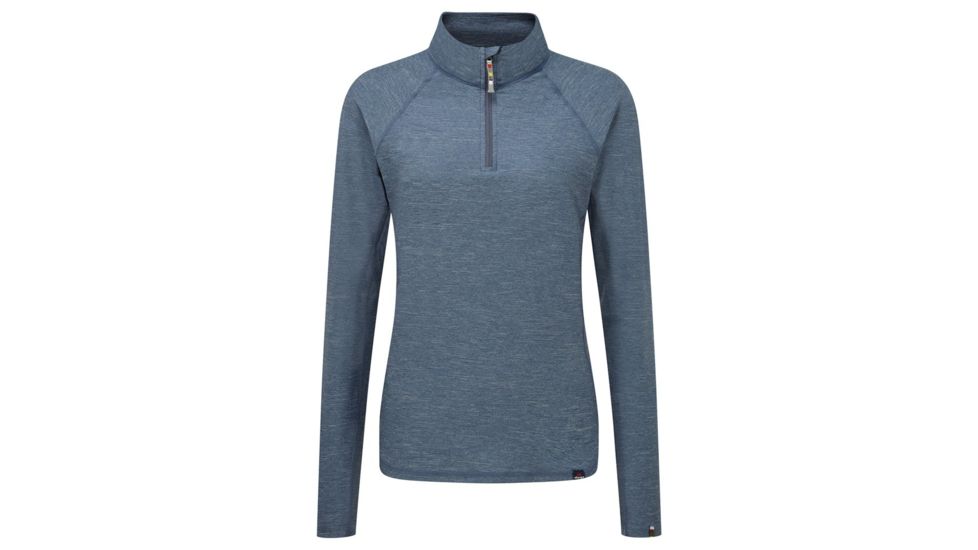 Sherpa Rinchen Zip Tee - Womens, Samudra, Extra Small SW3111-SAMUDRA-XS