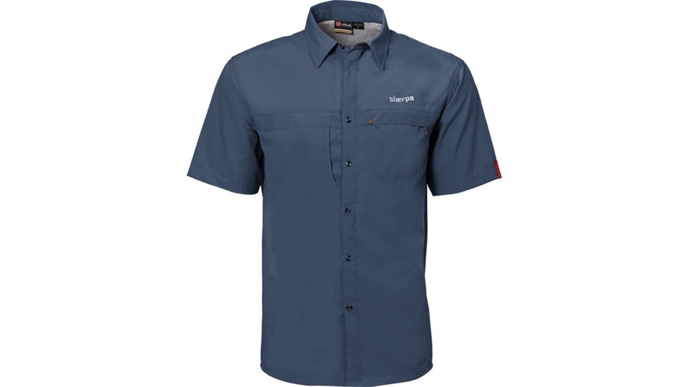 Sherpa Tansen Short Sleeve Shirt - Men's-Midnight Kailash-Medium