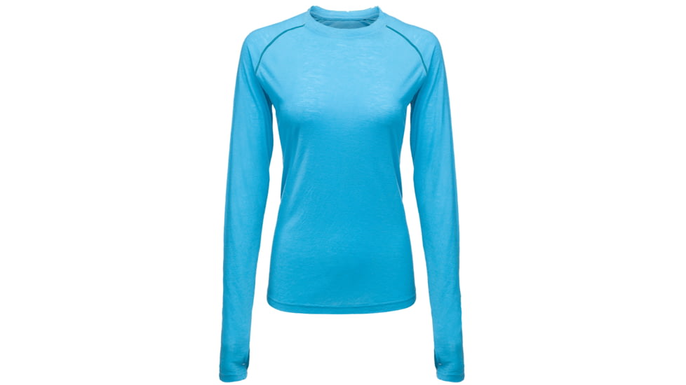 Sherpa Vayu Long Sleeve Crew - Womens-Gyantse Blue-Medium