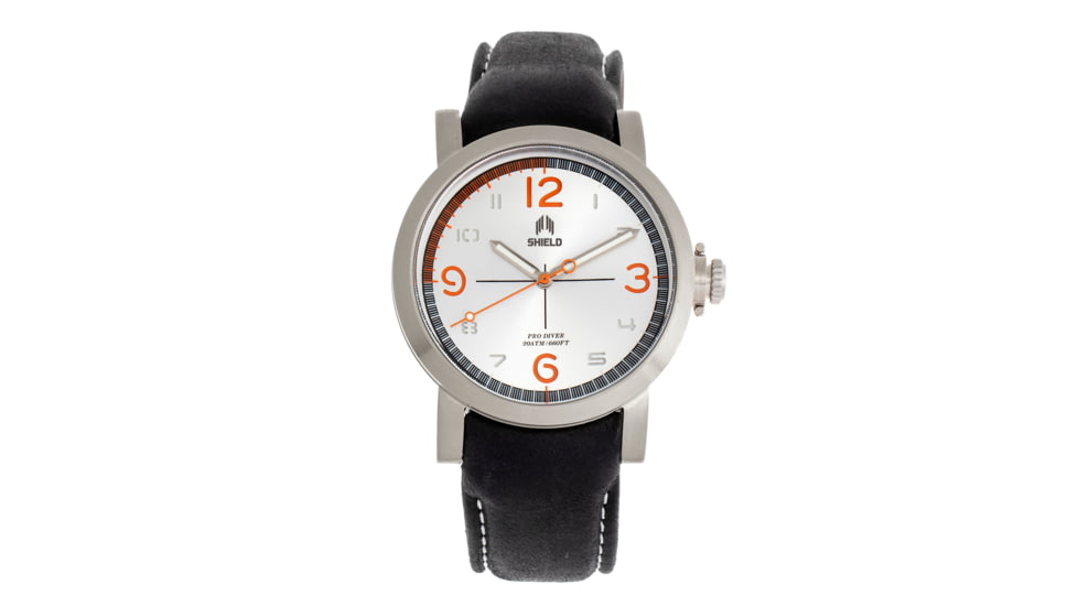 Shield Berge Diver Watch - Mens, Silver, One Size, SLDSH101-1
