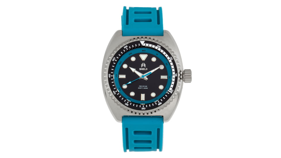 Shield Dreyer Diver Strap Watch - Mens, Black/Teal, One Size, SLDSH107-4