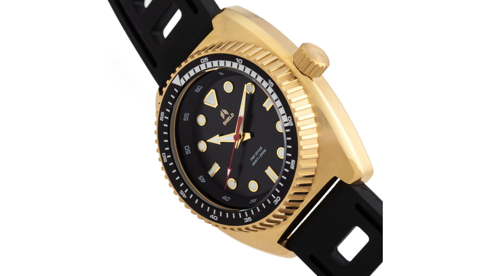 Shield Dreyer Diver Strap Watch - Mens, Gold/Black, One Size, SLDSH107-5