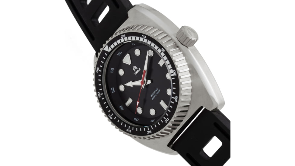 Shield Dreyer Diver Strap Watch - Mens, Silver/Black, One Size, SLDSH107-2
