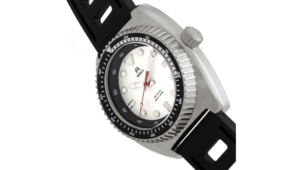 Shield Dreyer Diver Strap Watch - Mens, White/Black, One Size, SLDSH107-1