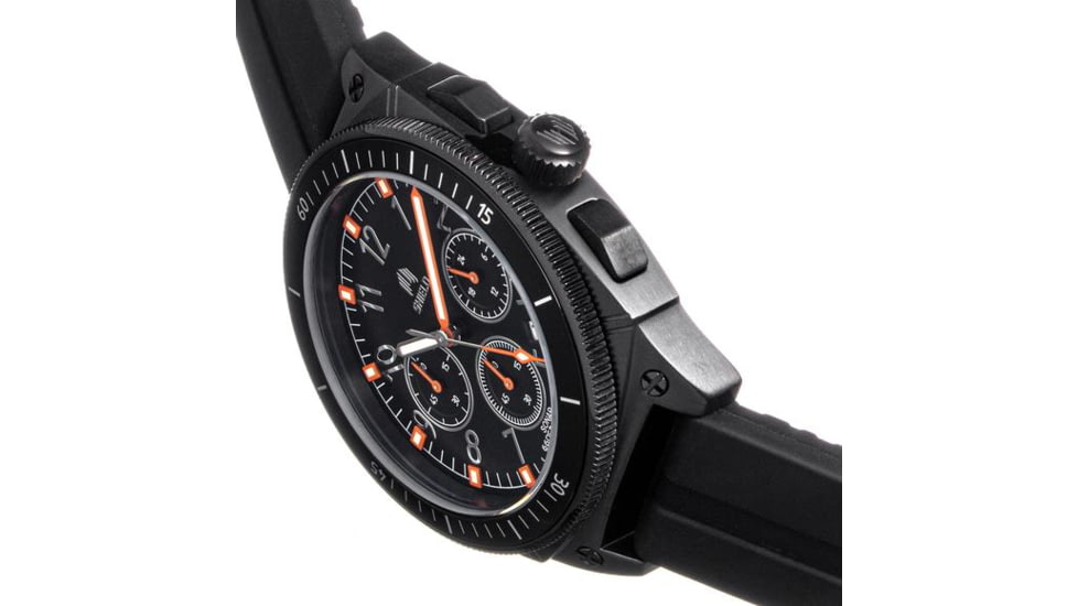 Shield Sonar Chronograph Strap Watch w/Date, Black - Mens, SLDSH113-5