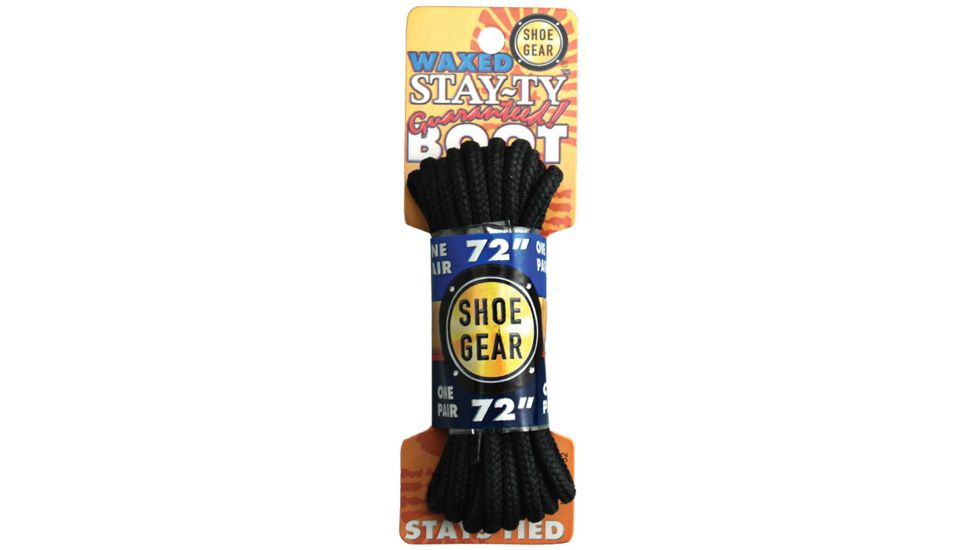 Shoe Gear Waxed Boot Laces 72'' Blk/blk 311-32