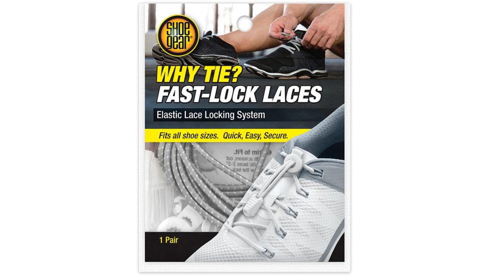 Shoe Gear Why Tie Fast Lock Laces Gray 373-03