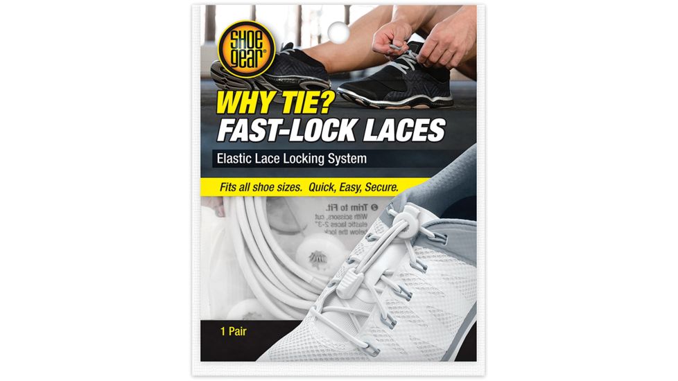 Shoe Gear Why Tie Fast Lock Laces White 373-01