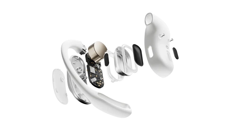 Shokz OpenFit Air Headphones, White, Regular, T511-ST-WT-US