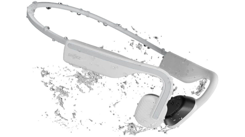 Shokz OpenMove Bone Conduction Open-Ear Lifestyle/Sport Headphones, White, S661-ST-WT-US