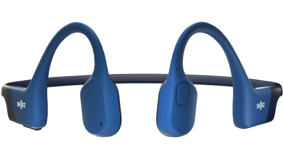 Shokz OpenRun Mini Bone Conduction Open-Ear Endurance Headphones, Blue, S803-MN-BL-US