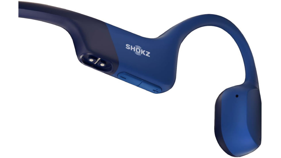 Shokz OpenRun Mini Bone Conduction Open-Ear Endurance Headphones, Blue, S803-MN-BL-US