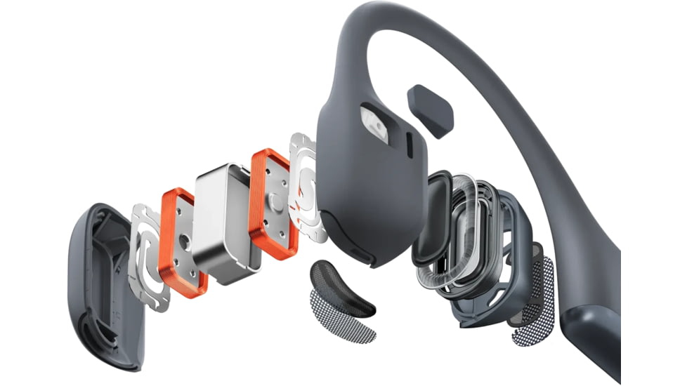 Shokz OpenRun Pro2 Headphones, Black, Regular, S820-ST-BK-US