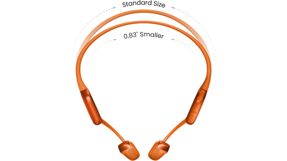 Shokz OpenRun Pro2 Mini Headphones, Orange, Mini, S821-MN-OR-US
