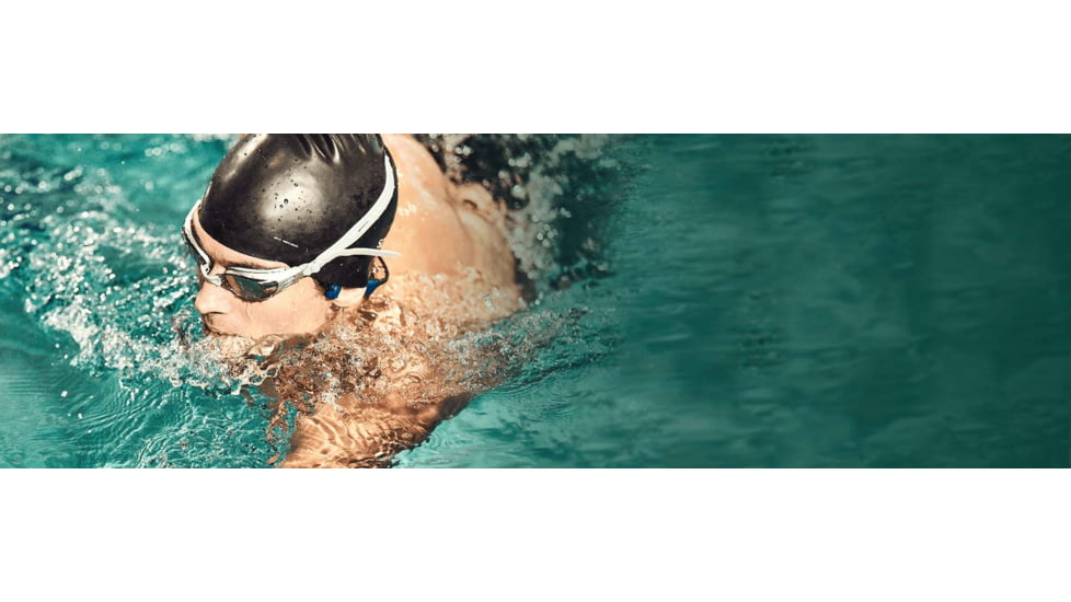 Shokz OpenSwim Bone Conduction Open-Ear Mp3 Swimming Headphones, Blue, S700-ST-BL-US