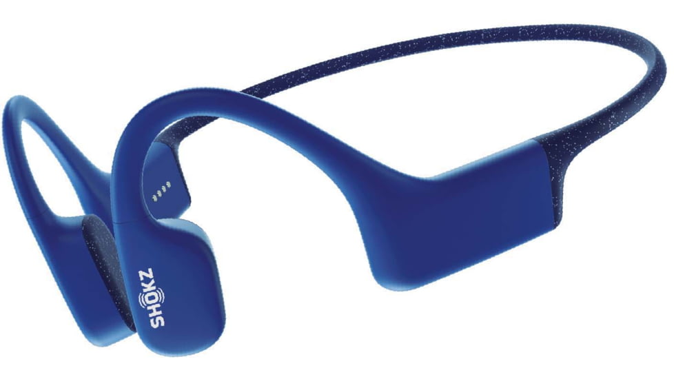 Shokz OpenSwim Bone Conduction Open-Ear Mp3 Swimming Headphones, Blue, S700-ST-BL-US