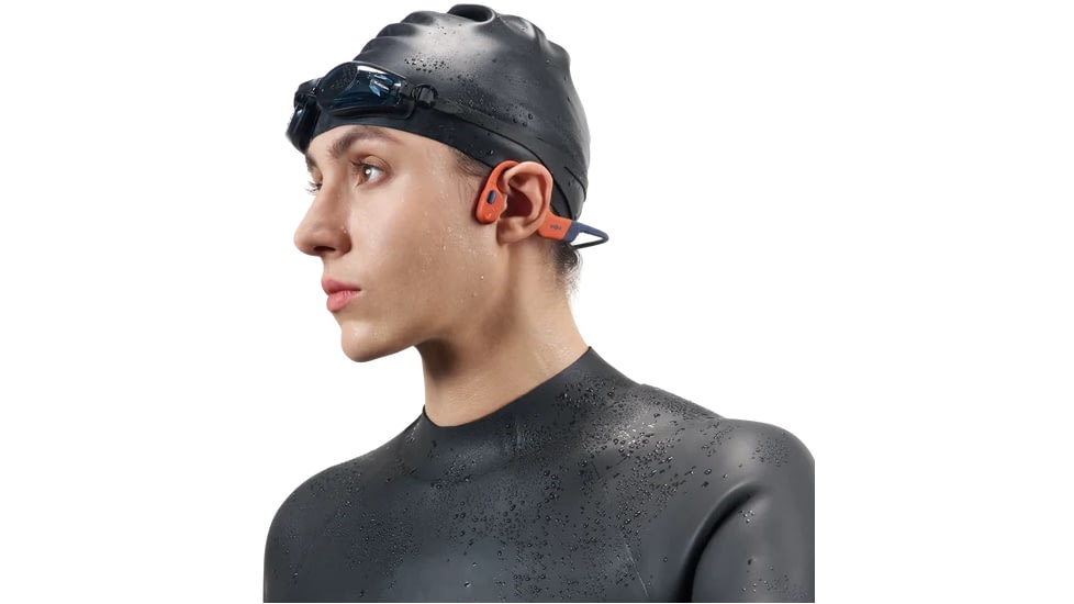 Shokz OpenSwim Pro Headphones, Red, Regular, S710-ST-RD-US