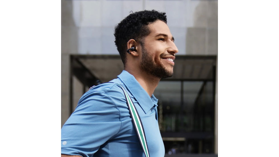 Shokz OpenDots ONE Open-Ear Headphones, Black, E310-ST-BK-US