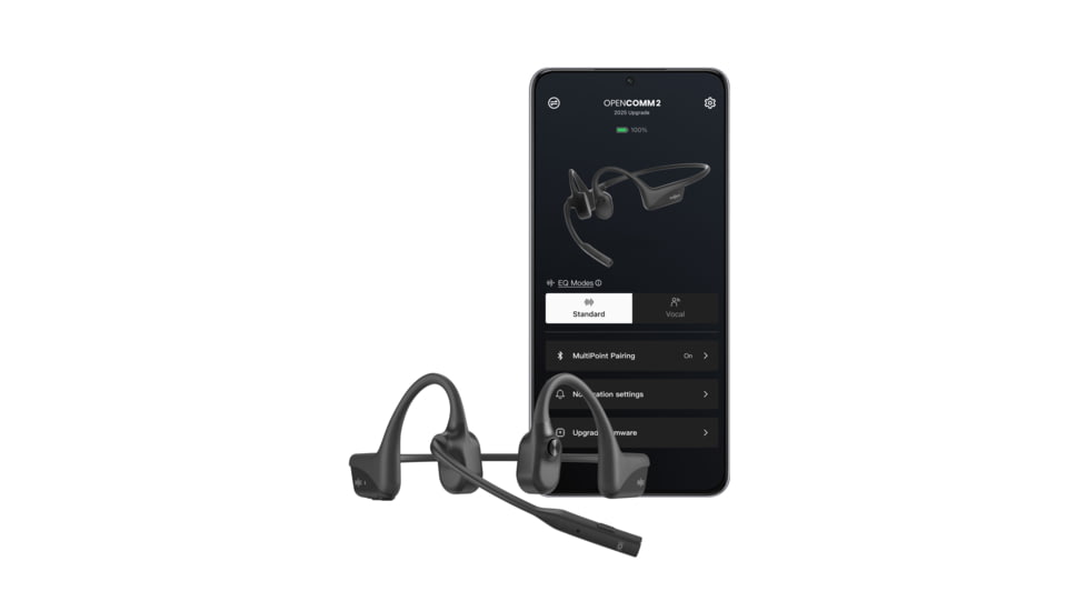 Shokz Two 2025 Upgrade Headphone Headset, Black, Standard, C120-AN-BK-US