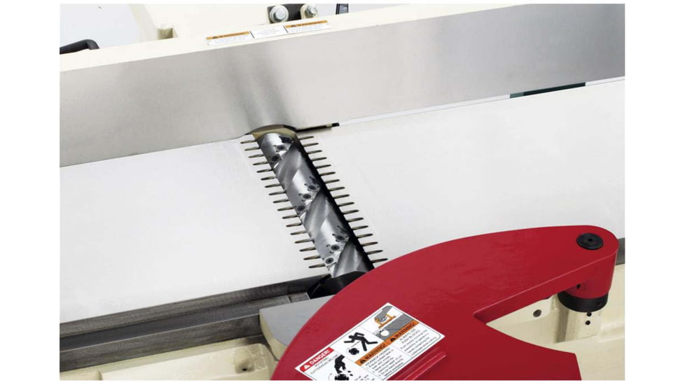 Shop Fox 12in Heavy-Duty Jointer with Adjustable Beds and Spiral Cutterhead, W1744S
